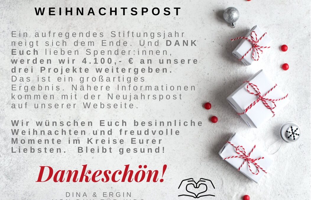 Diyi for Kids wünscht Euch eine besinnliche Weihnachtszeit
