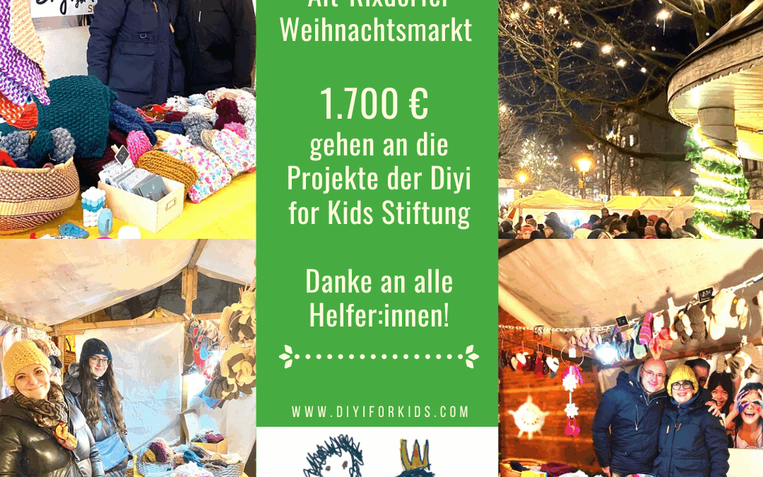 Tradition in der Weihnachtszeit – 1.700 € für unsere Kinderprojekte beim Alt-Rixdorfer Weihnachtsmarkt