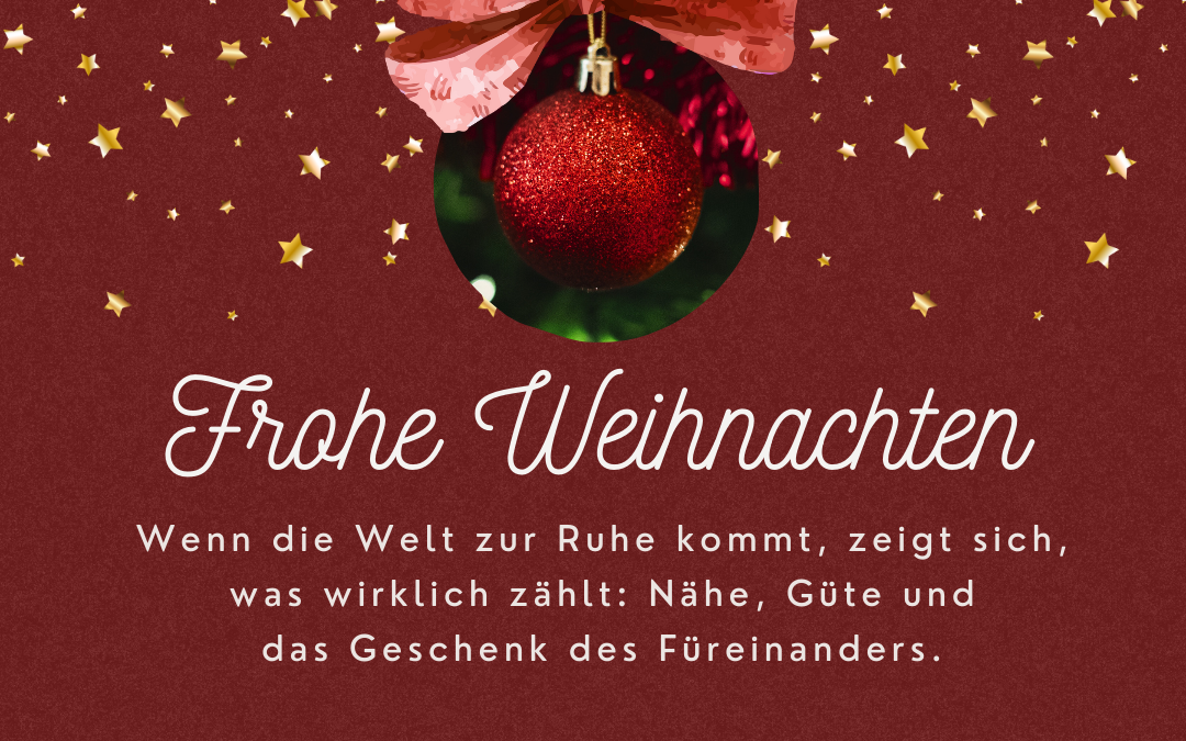 Wenn die Welt zur Ruhe kommt, zeigt sich, was wirklich zählt: Nähe, Güte und das Geschenk des Füreinanders